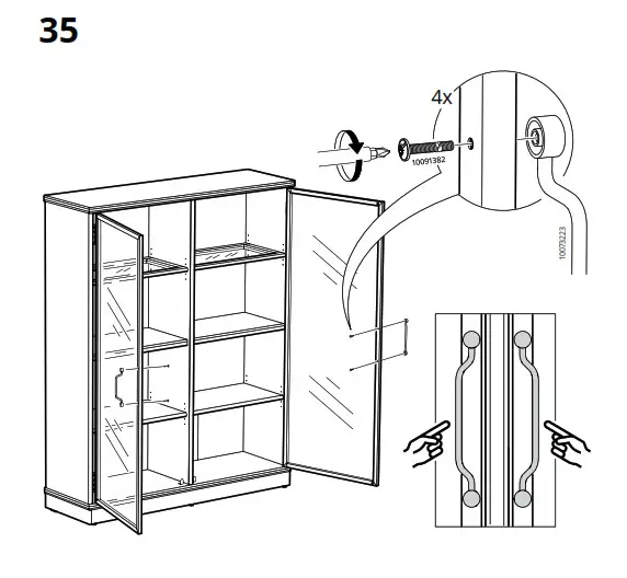IKEA AA-2352856-3-101 LANESUND TV Storage Combination Grey Brown - fig 32