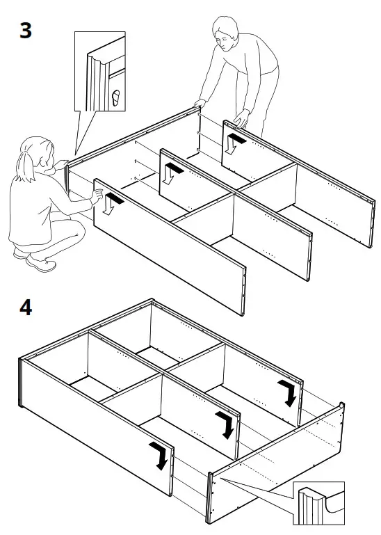 IKEA AA-2352856-3-101 LANESUND TV Storage Combination Grey Brown - fig 5