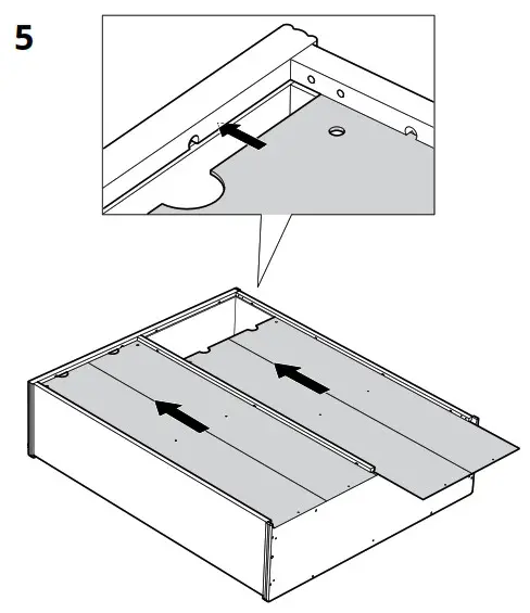 IKEA AA-2352856-3-101 LANESUND TV Storage Combination Grey Brown - fig 6