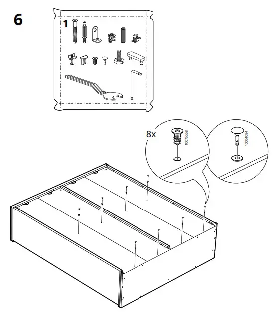 IKEA AA-2352856-3-101 LANESUND TV Storage Combination Grey Brown - fig 7