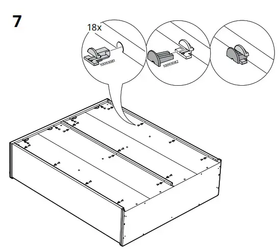 IKEA AA-2352856-3-101 LANESUND TV Storage Combination Grey Brown - fig 8