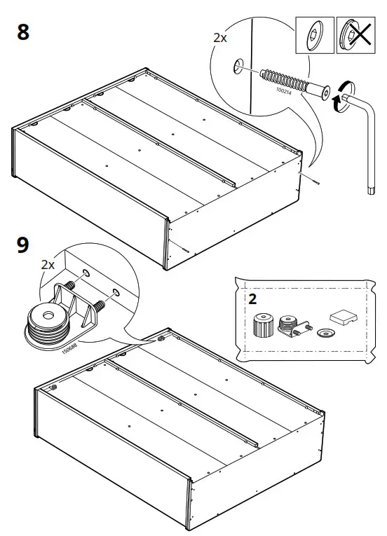 IKEA AA-2352856-3-101 LANESUND TV Storage Combination Grey Brown - fig 9