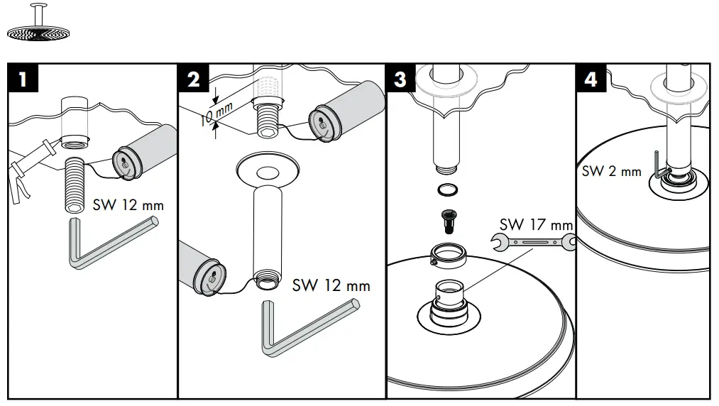 hansgrohe 27471000 Raindance Overhead Shower - Raindance18