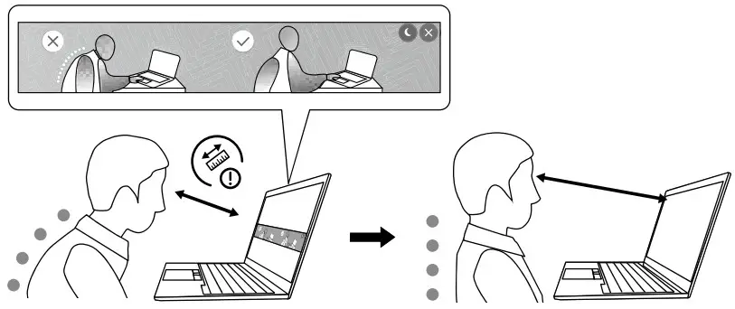 Lenovo ThinkPad T14 Gen 4 Portable Laptop - Posture Warning