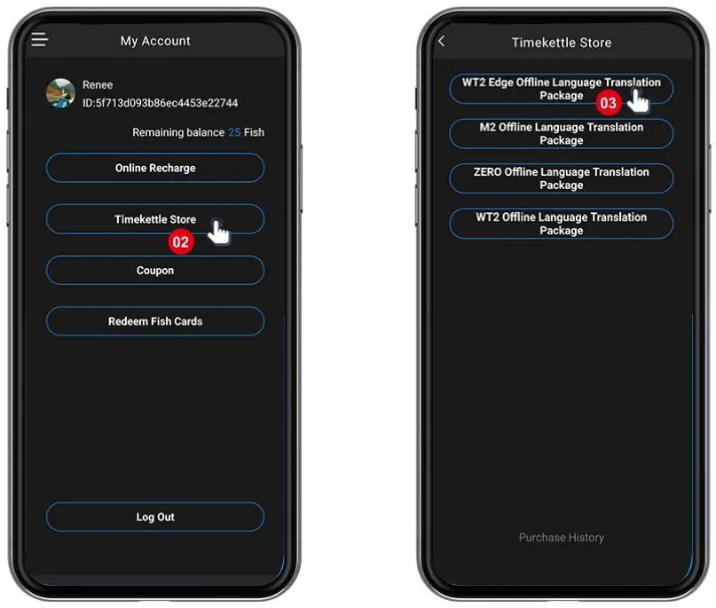 Timekettle B0B94RCYZJ WT2 Edge W3 Translator Device - language package