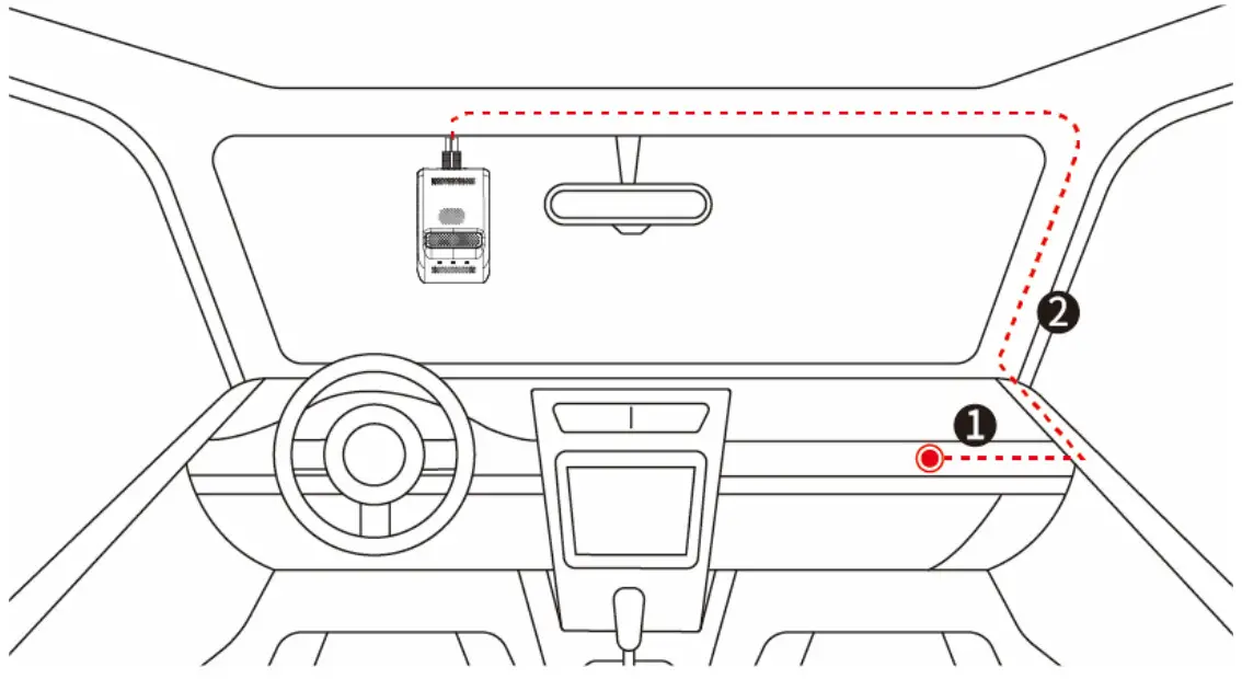 amber connect AVC410 Vision C410 Dual 4G Telematics HD Dashcam with Driver Monitoring - Main Unit