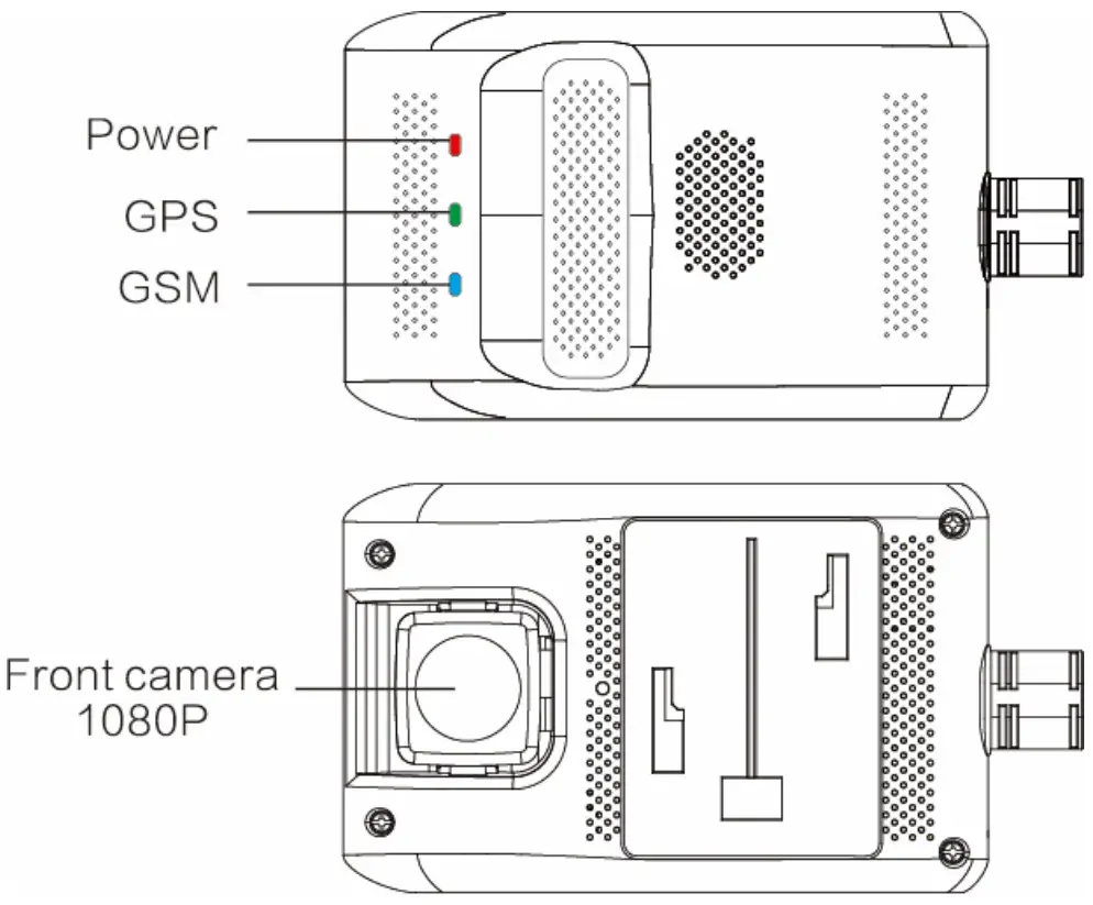 amber connect AVC410 Vision C410 Dual 4G Telematics HD Dashcam with Driver Monitoring - Main Unit