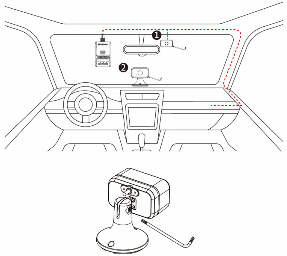 amber connect AVC410 Vision C410 Dual 4G Telematics HD Dashcam with Driver Monitoring - Remote AHD Camera