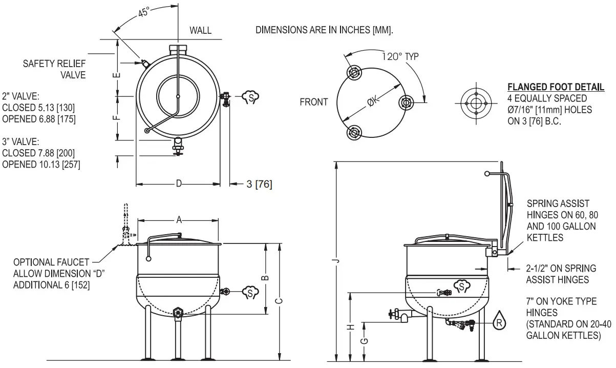 CROWN DL20 Direct Steam Stationary Kettles - Sterm