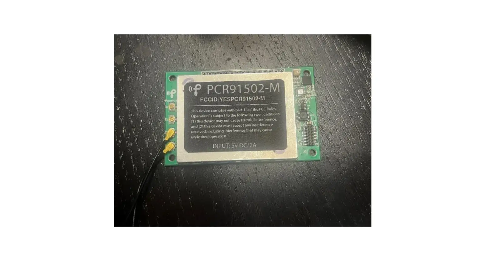 Pcr91502-m Powercast Rain Rfid Reader Module User Manual