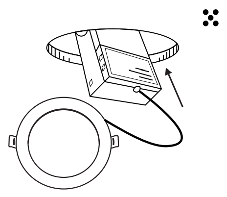 DERUCE LUM DVCL-153PR Ultra Thin LED Recessed Ceiling Light - Installation Steps 5