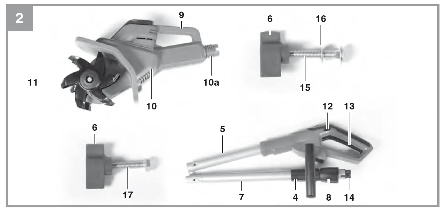 Einhell GE-CR 18 20 Li E Cordless Hoe 2