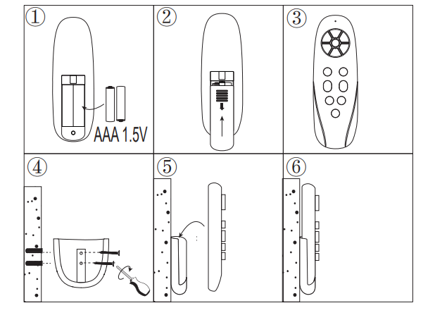 YUHAO 1137 Ceiling Fan - battery
