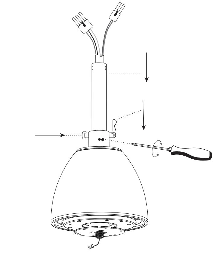YUHAO 1137 Ceiling Fan - cable