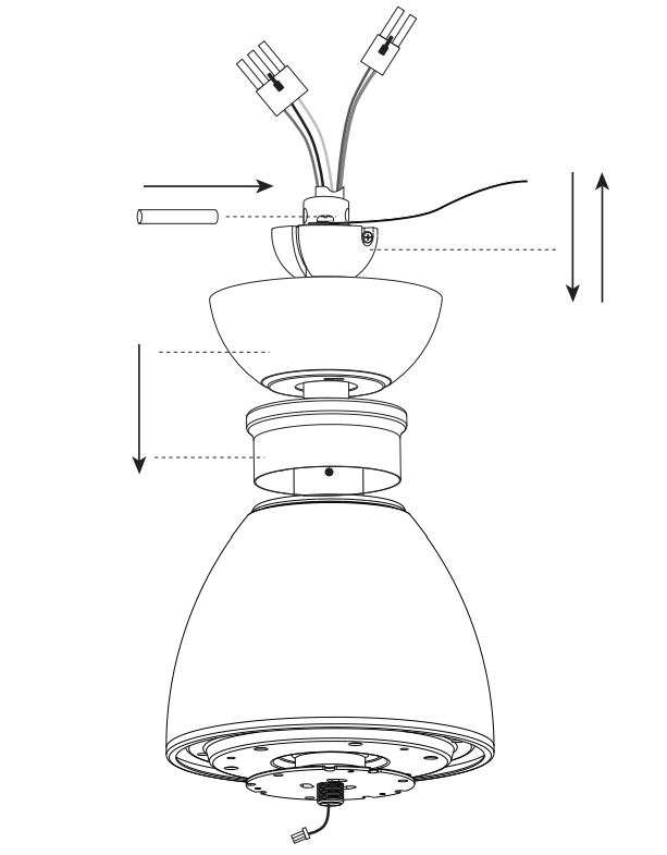 YUHAO 1137 Ceiling Fan - fixing