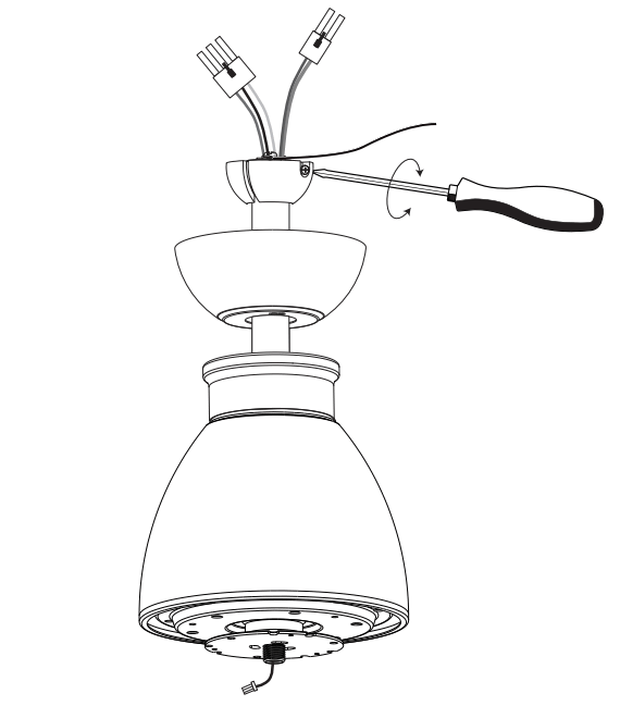 YUHAO 1137 Ceiling Fan - screw