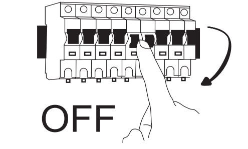 YUHAO 1137 Ceiling Fan - switch