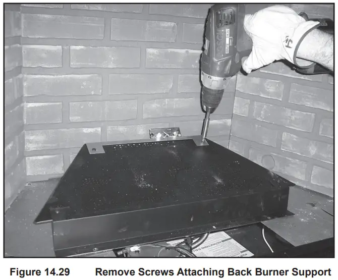 HEARTH HOME RBV4236IH Majestic 42 Reveal Traditional B-Vent Open Hearth Gas Fireplace - Back Burner Support