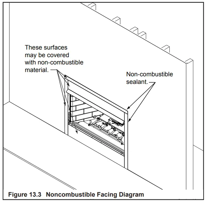 HEARTH HOME RBV4236IH Majestic 42 Reveal Traditional B-Vent Open Hearth Gas Fireplace - Firebox 3