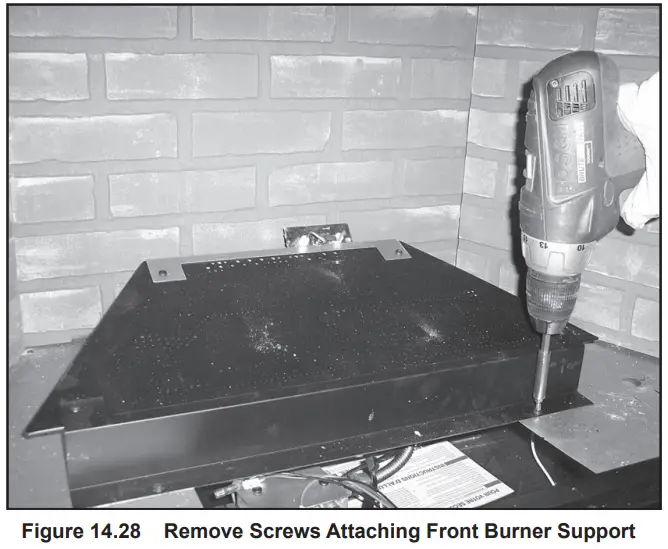 HEARTH HOME RBV4236IH Majestic 42 Reveal Traditional B-Vent Open Hearth Gas Fireplace - Front Burner Support