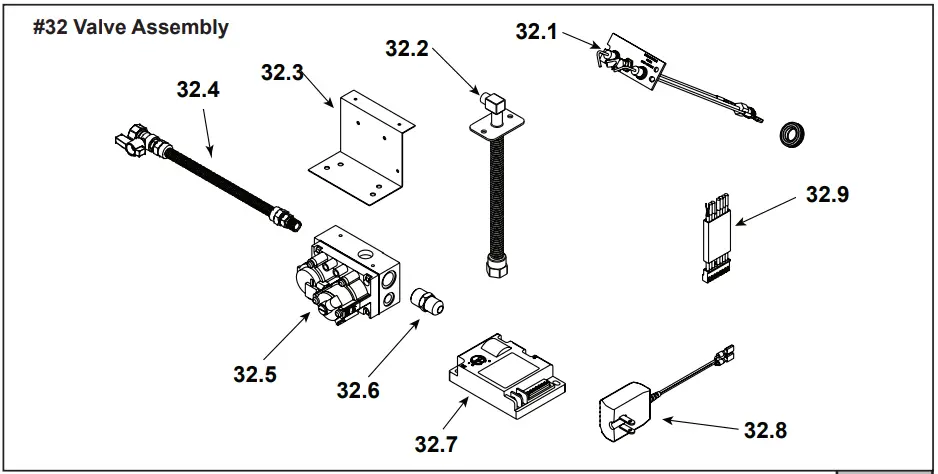 HEARTH HOME RBV4236IH Majestic 42 Reveal Traditional B-Vent Open Hearth Gas Fireplace - Parts List 2