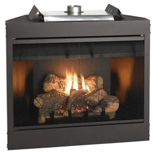 HEARTH HOME RBV4236IH Majestic 42 Reveal Traditional B-Vent Open Hearth Gas Fireplace