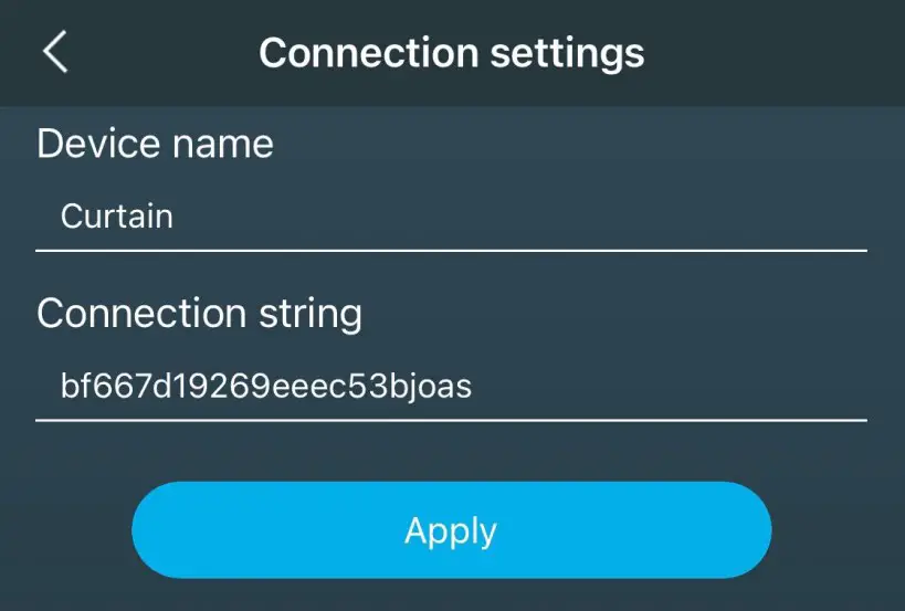 Connection Setting