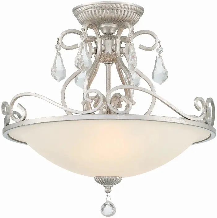 CRYSTORAMA 5010OSCLMWP Ashton 3 Light Ceiling Mount