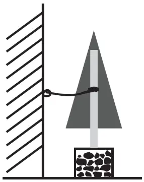 HOME ACCENTS Holiday 22GR00046A Spruce Lantern Potted Christmas Tree - windy area