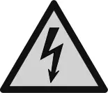Warning against electrical voltage a1