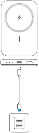 ANKER 622 Magnetic Battery MagGo Foldable Magnetic Charger A6