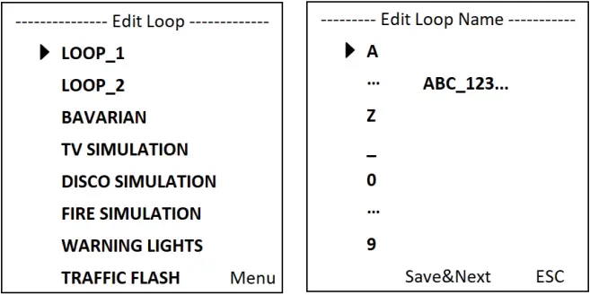 Cameo CL4FC - STAND-ALONE MODE EDIT PLAY LOOP 1