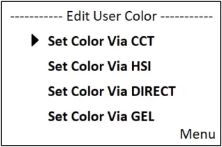 Cameo CL4FC - STAND-ALONE MODE EDIT USER color 2