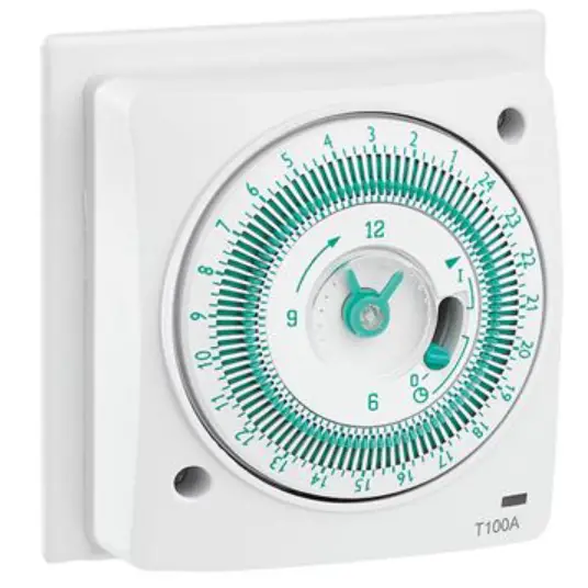 GREENBROOK T100A 16A Mechanical Socket Box Timer
