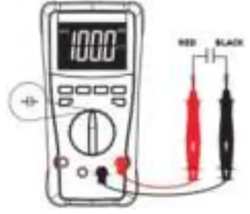 PeakTech 2035 Digital Multimeter - If the display shows a value both before and after you re- verse the polarity