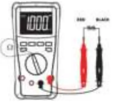 PeakTech 2035 Digital Multimeter - Measuring Resistance