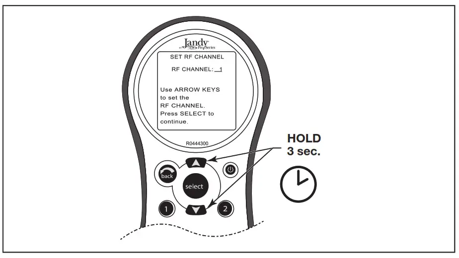 Jandy R0444300 AquaLink Wireless Handheld Remote - transceiver