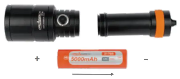 ORCATORCH D720 Diving Lamp - REPLACEMENT