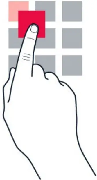 TAP AND HOLD TO DRAG AN ITEM