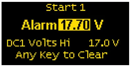 BLUE SEA SYSTEMS PN 1830 DC M2 OLED Meter - Clearing Alarms