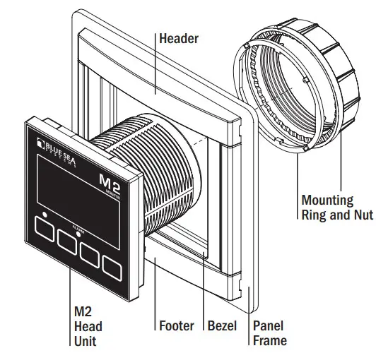 BLUE SEA SYSTEMS PN 1830 DC M2 OLED Meter - STEP 3