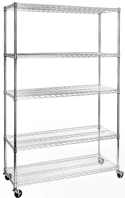 Seville Classics WEB562 Commmercial-Grade 5-Tier NSF Steel Wire Shelving