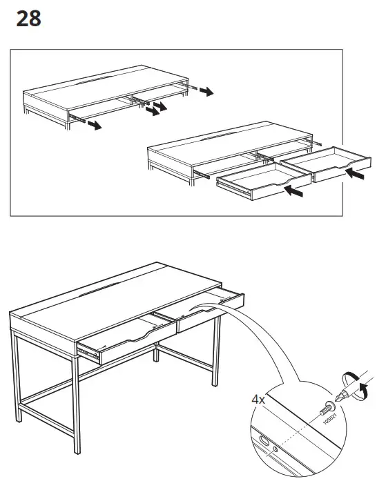 IKEA AA 2241985 3 2 ALEX Desk White  - fig 25