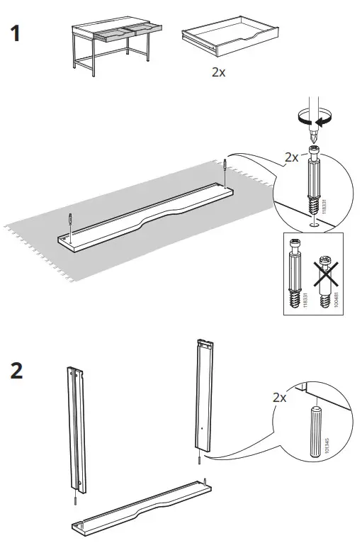 IKEA AA 2241985 3 2 ALEX Desk White  - fig 3