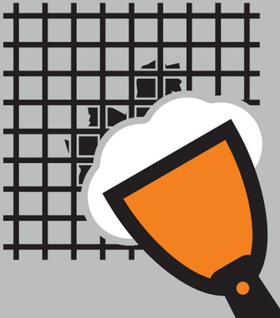 GORILLA 103959 Wall Repair Spackling Kit - Putty Knife