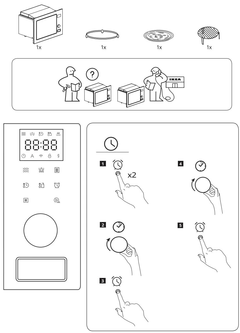 IKEA 905.570.61 MÅGEBO Forced Air Oven with Combined Steam - Figure 1