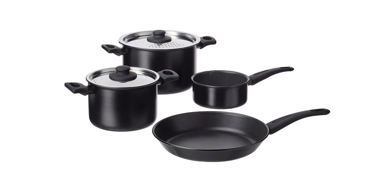 Ikea 004.628.64 Hemlagad 6 Piece Cookware Set Instructions