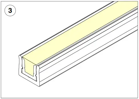 Q TRAN INSTALL FXT FLEXIBLE WALA Flexible Square LED Fixture - SURFACE MOUNTING METHOD 21