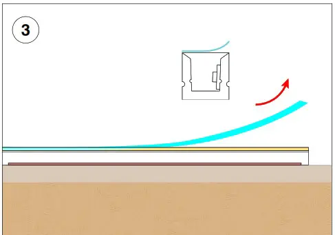 Q TRAN INSTALL FXT FLEXIBLE WALA Flexible Square LED Fixture - SURFACE MOUNTING METHOD 6