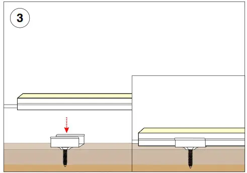 Q TRAN INSTALL FXT FLEXIBLE WALA Flexible Square LED Fixture - SURFACE MOUNTING METHOD 9